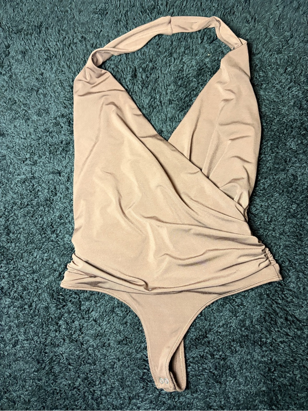 Abercrombie & Fitch Brown Halter One-Piece Bodysuit